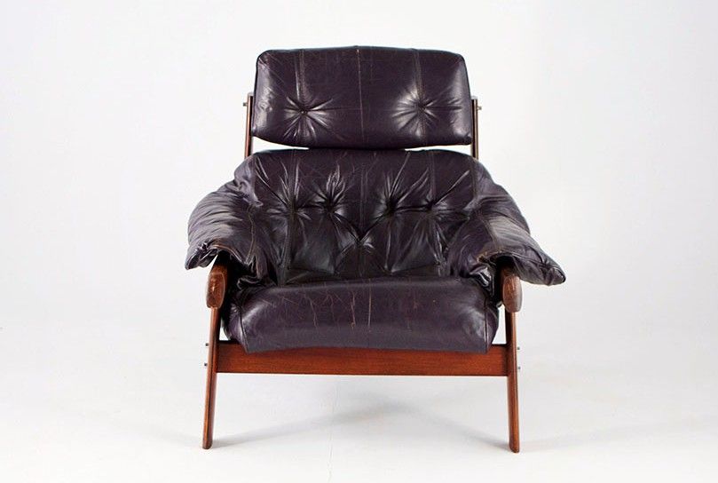 Foto Brazilian Armchair Percival Lafer Dark Brown 1964