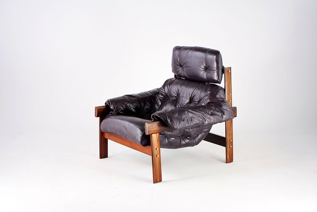 Foto Brazilian Armchair Percival Lafer Dark Brown 1964