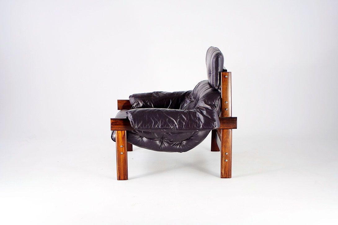 Foto Brazilian Armchair Percival Lafer Dark Brown 1964
