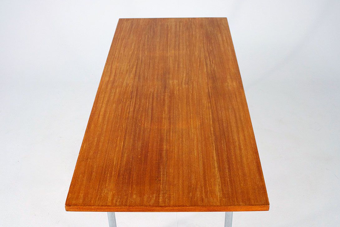 Foto Knoll Coffee Table Metal/Wood Germany 1965 h48x150x62