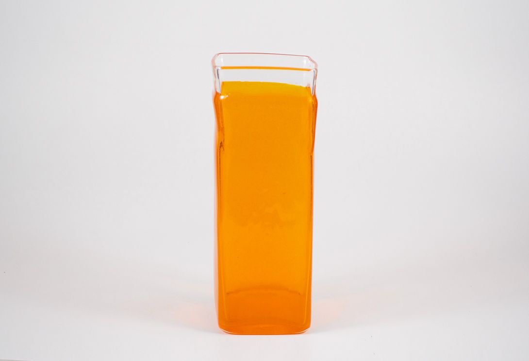 Foto Edgy Orange Glass Vase h36