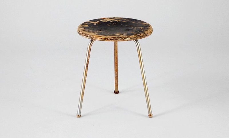Foto Wooden Manufactory Stool 1965 h54x39