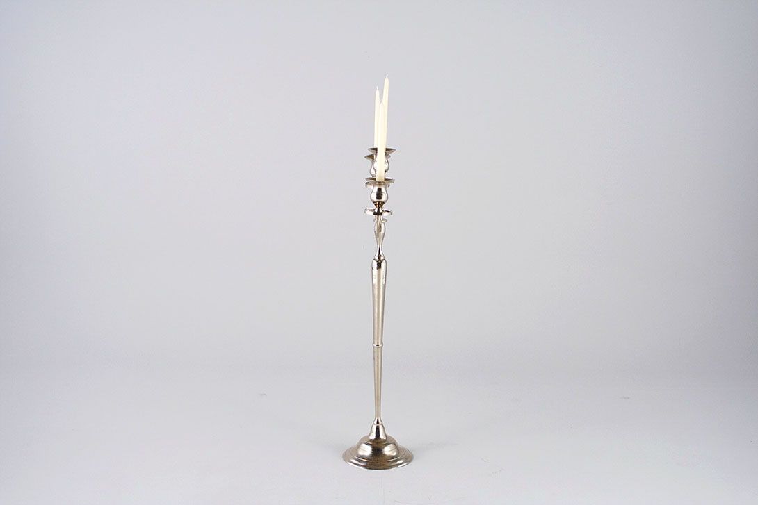Foto Delicate High Silver Candlestand for Three Candles Bavaria 1950 H100x56