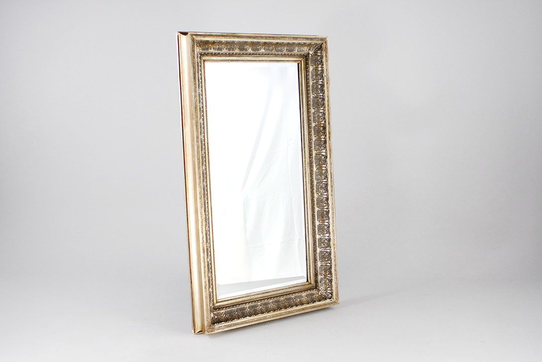 Foto Empire Historism Mirror Stucco Frame h150 Silver/Gold Antique //