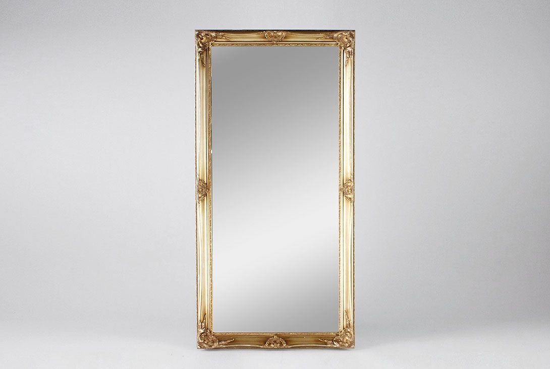 Foto Empire Historism Gold/Silver Mirror h200 France 1969