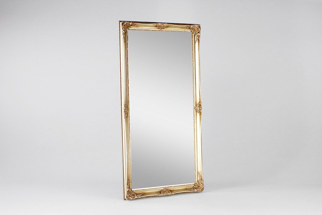 Foto Empire Historism Gold/Silver Mirror h200 France 1969
