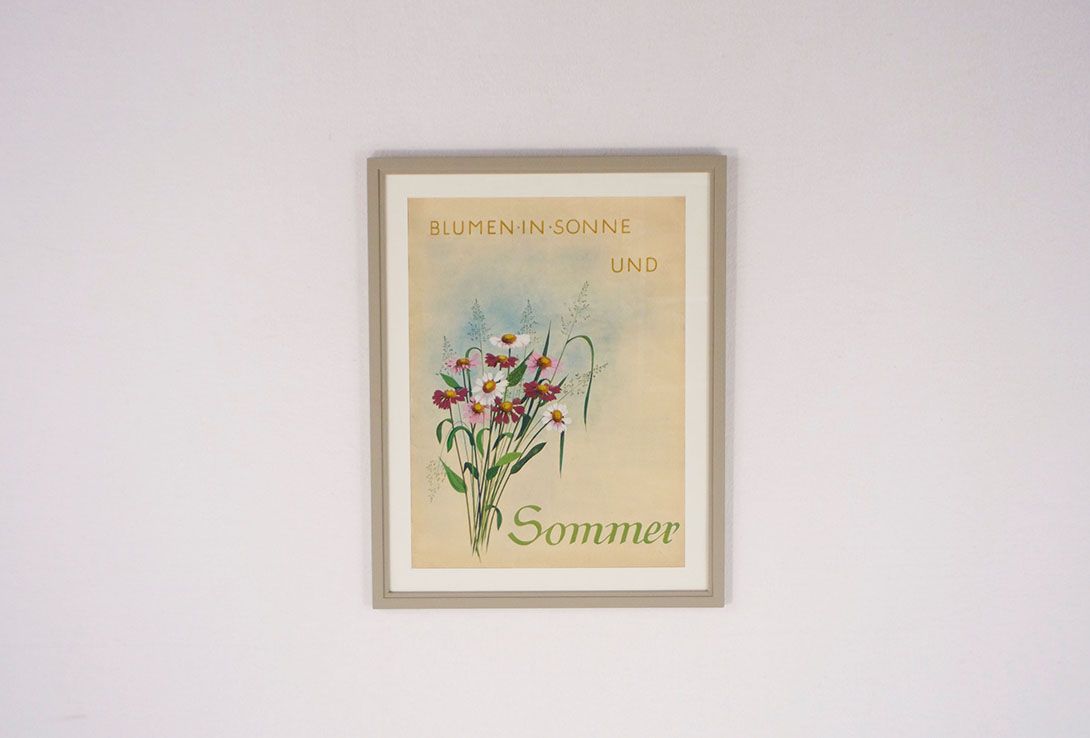 Foto Original Painted Advertising Poster Prototype Berlin 1954 28D9