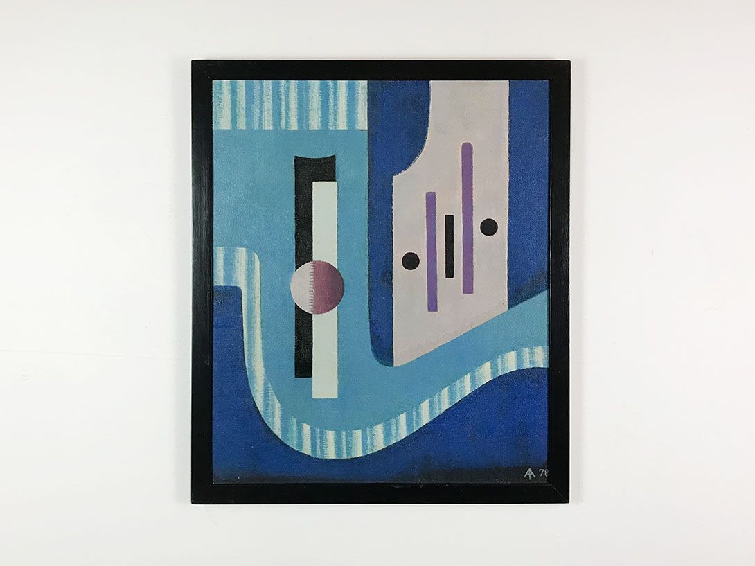 Foto Abstract Painting Gouache 1978 h77x65 30A6