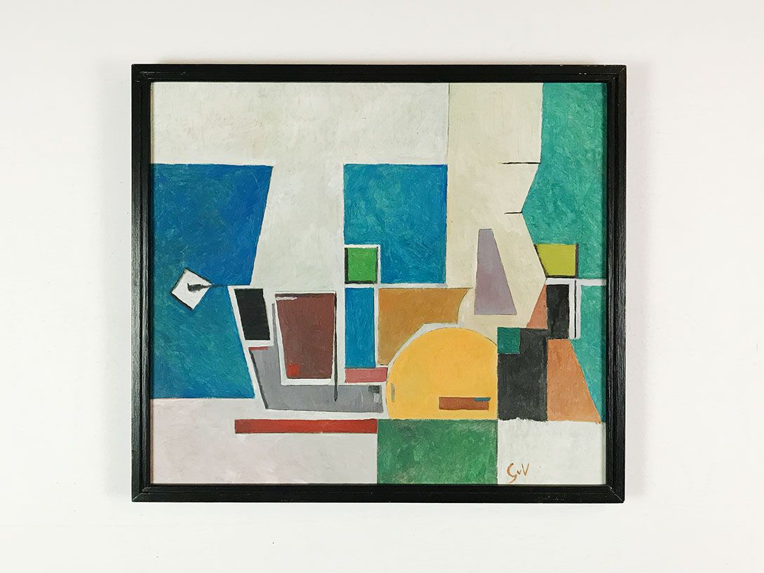 Foto Oil Painting Cubism 1959 h55x63 30A8