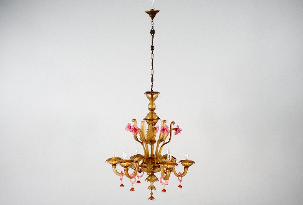 Foto Smoked Glass Murano Chandelier 1945 ø80