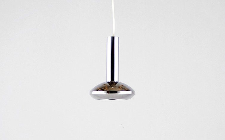 Foto Chrome Ceiling Lamp Space Age h25