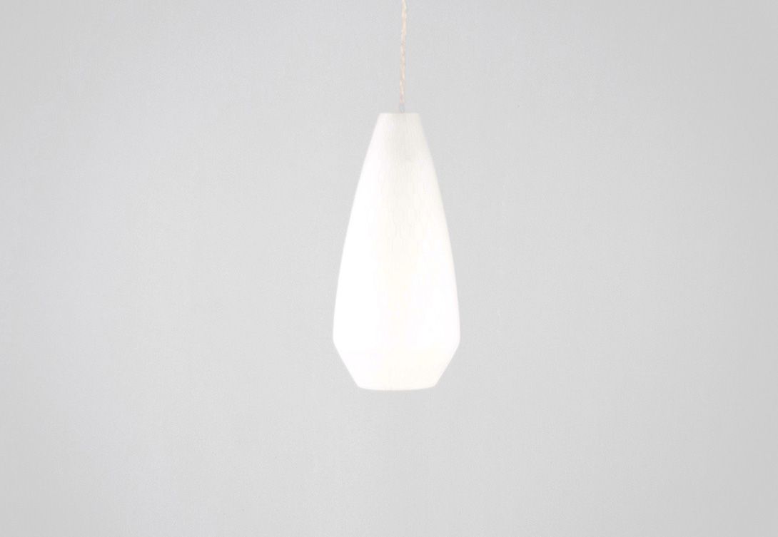 Foto Pendant Lamp Frosted Glass h40