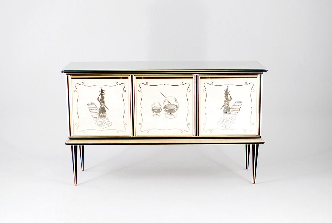Foto Italian Mascagni Sideboard Venice 1955 w158 //