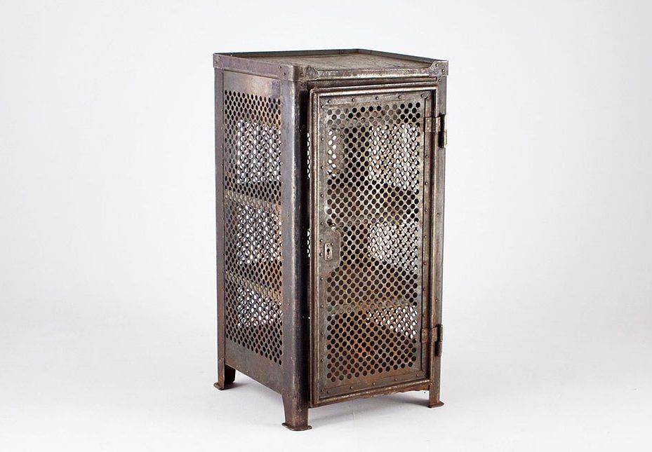 Foto Old Industrial ROWAC Metal Cabinet h100x50x50