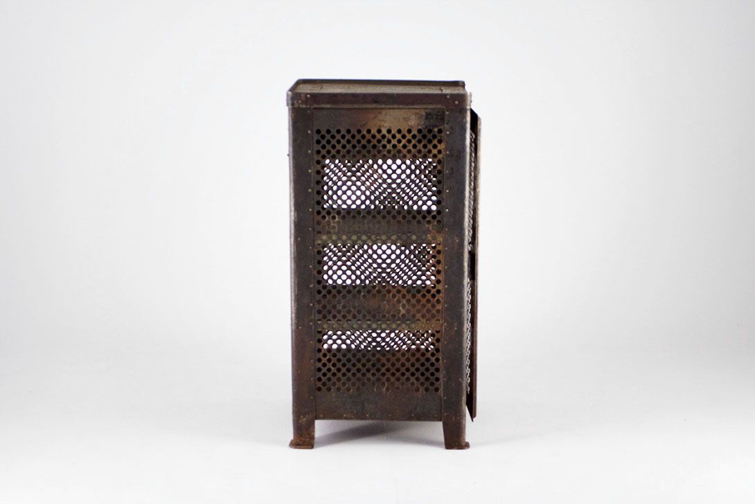 Foto Old Industrial ROWAC Metal Cabinet h100x50x50