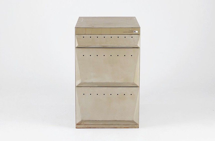 Foto Small Metal Drawer Cabinet Olivetti 1954