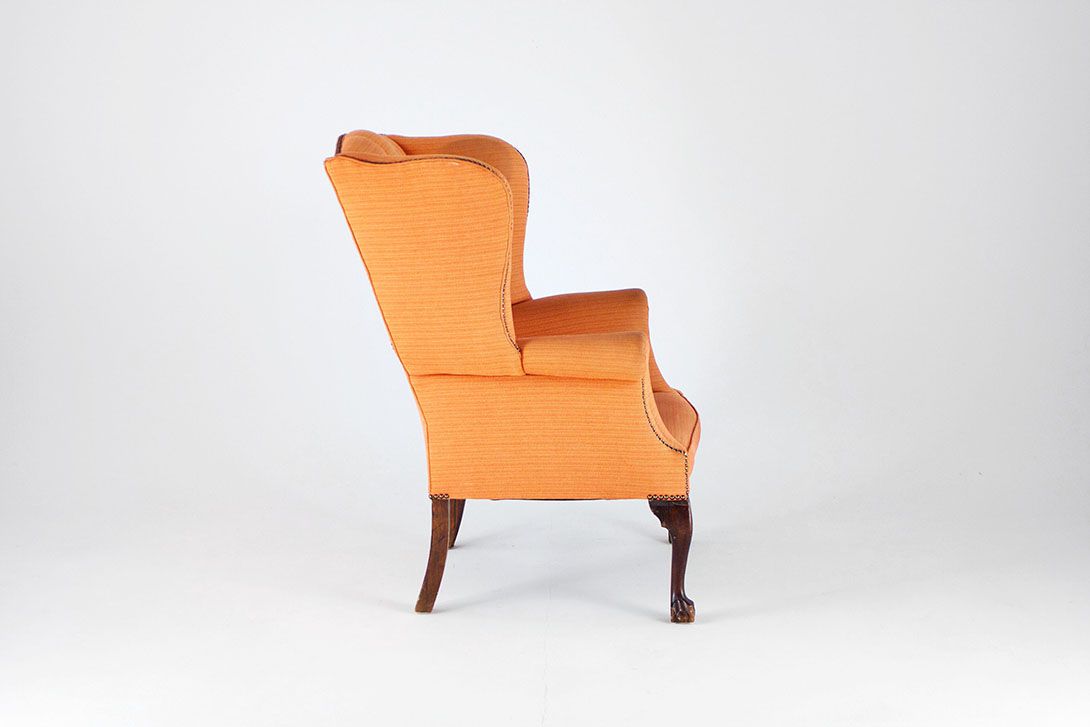 Foto Rosé Fabric Chesterfield Armchair 1960