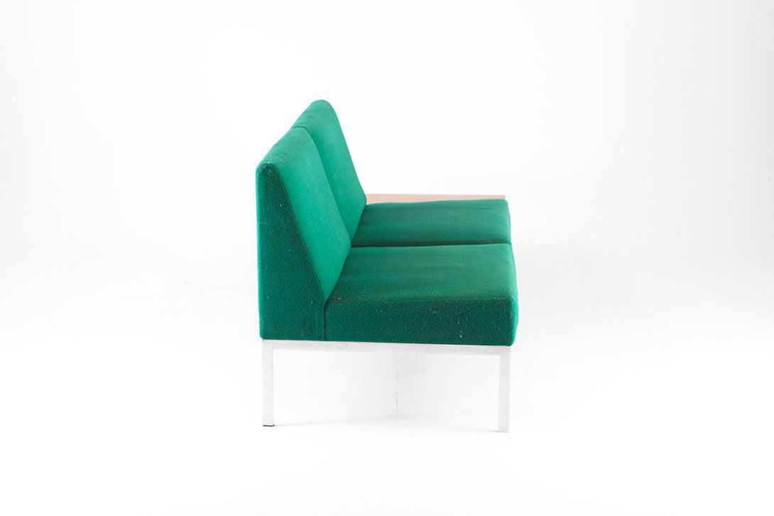 Foto Green Modular Midcentury Sofa Side Table Left h74x182x70