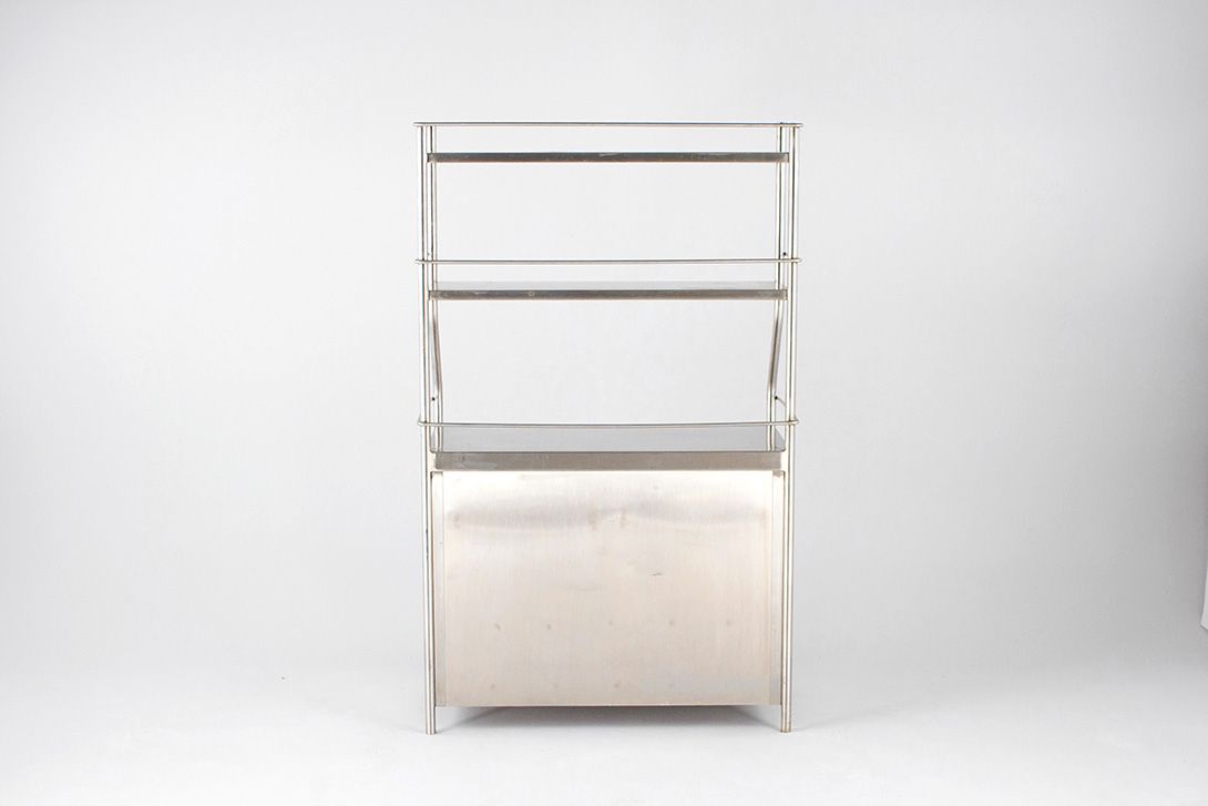 Foto Medical Metal Cabinet h155x49x95 Berlin 1950