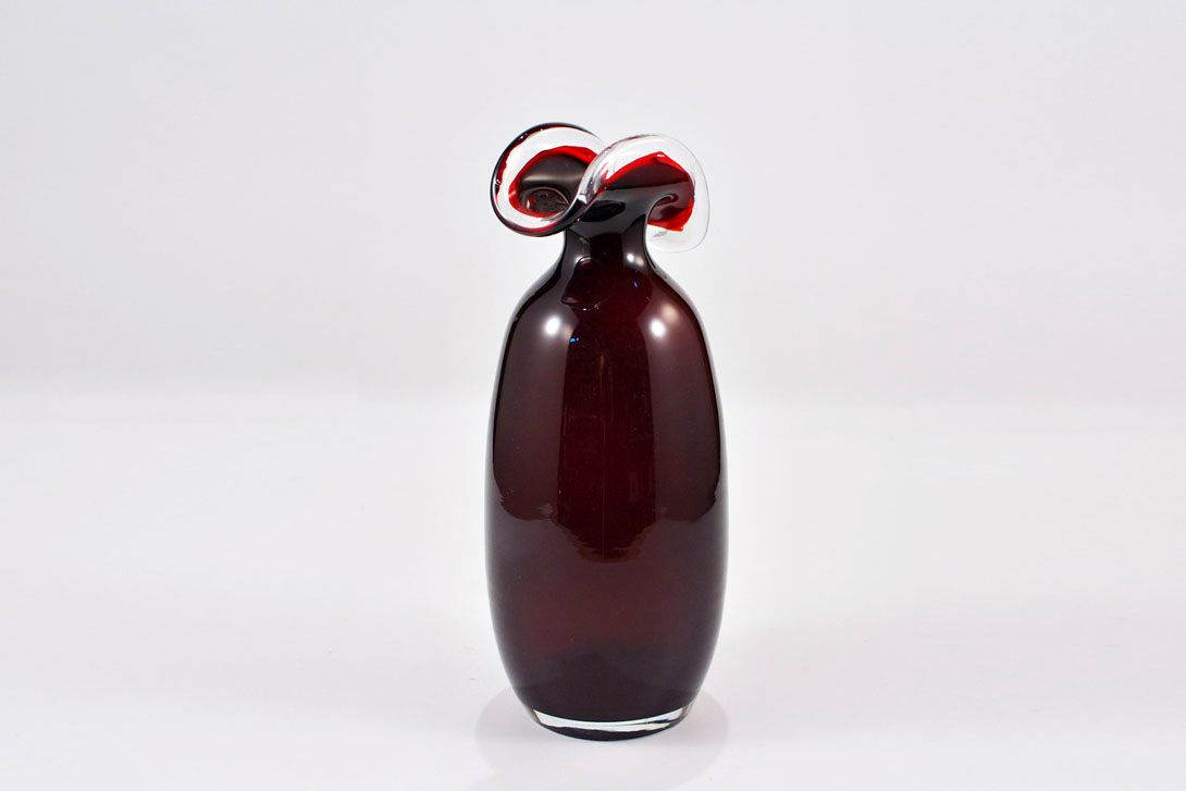 Foto Beautiful Berry Murano Glass Vase h31