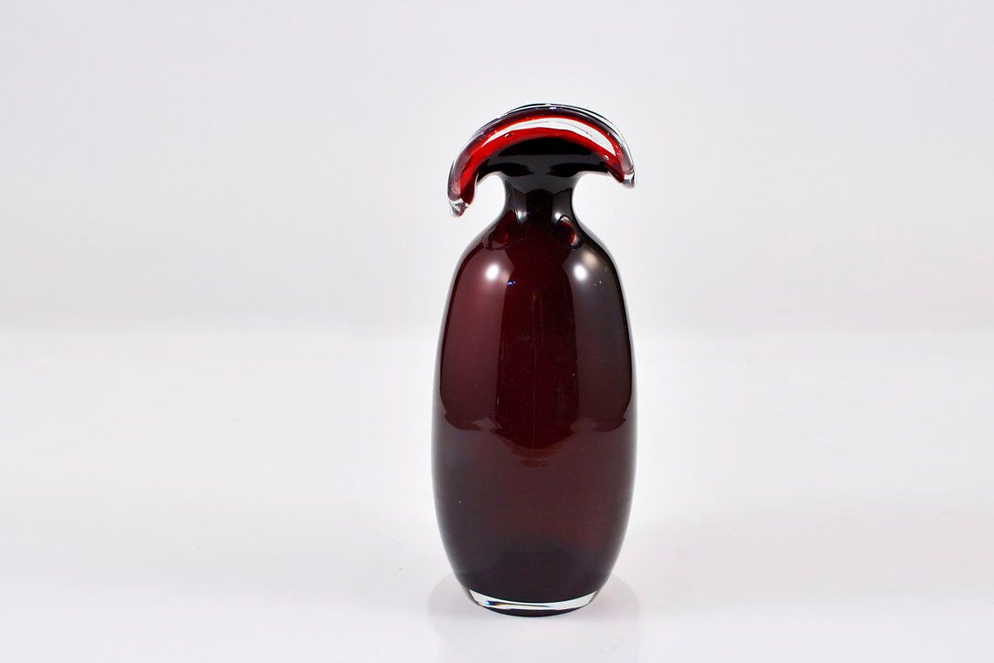 Foto Beautiful Berry Murano Glass Vase h31