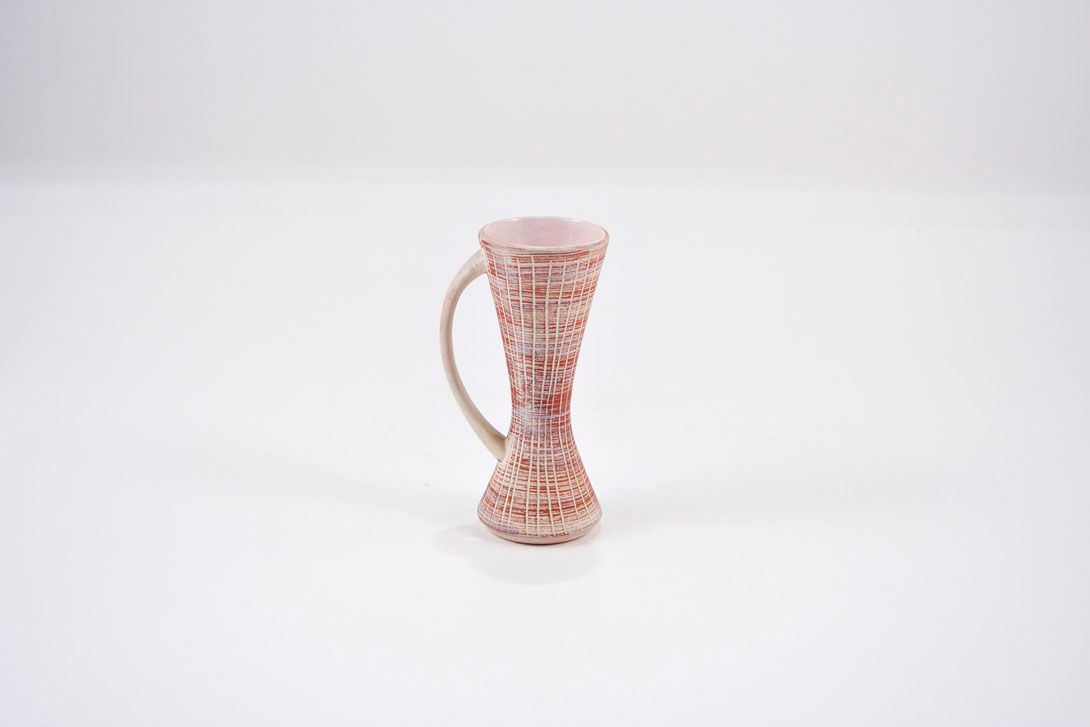 Foto Matte Ceramic Jug Vase, Brown/Beige h14 A5