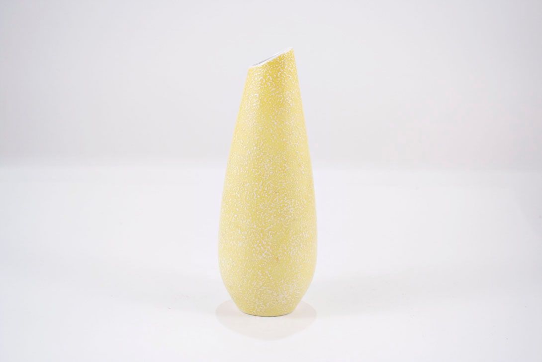 Foto Plain Yellow Ceramic Vase, White Inside h27 C6