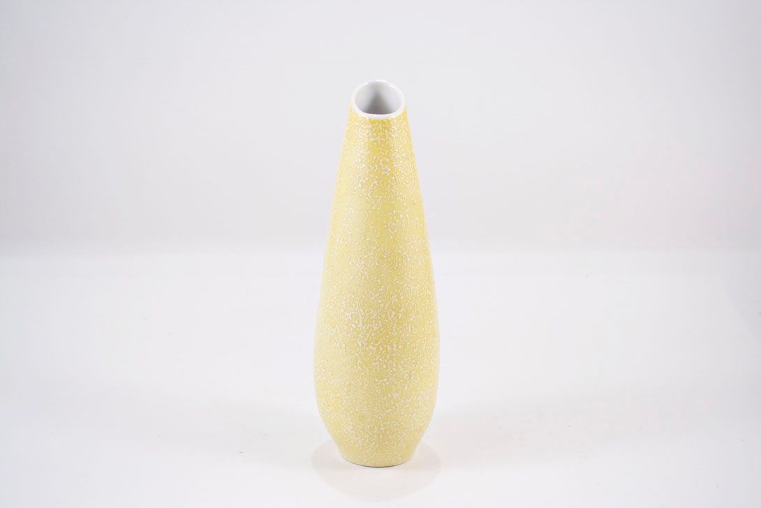 Foto Plain Yellow Ceramic Vase, White Inside h27 C6