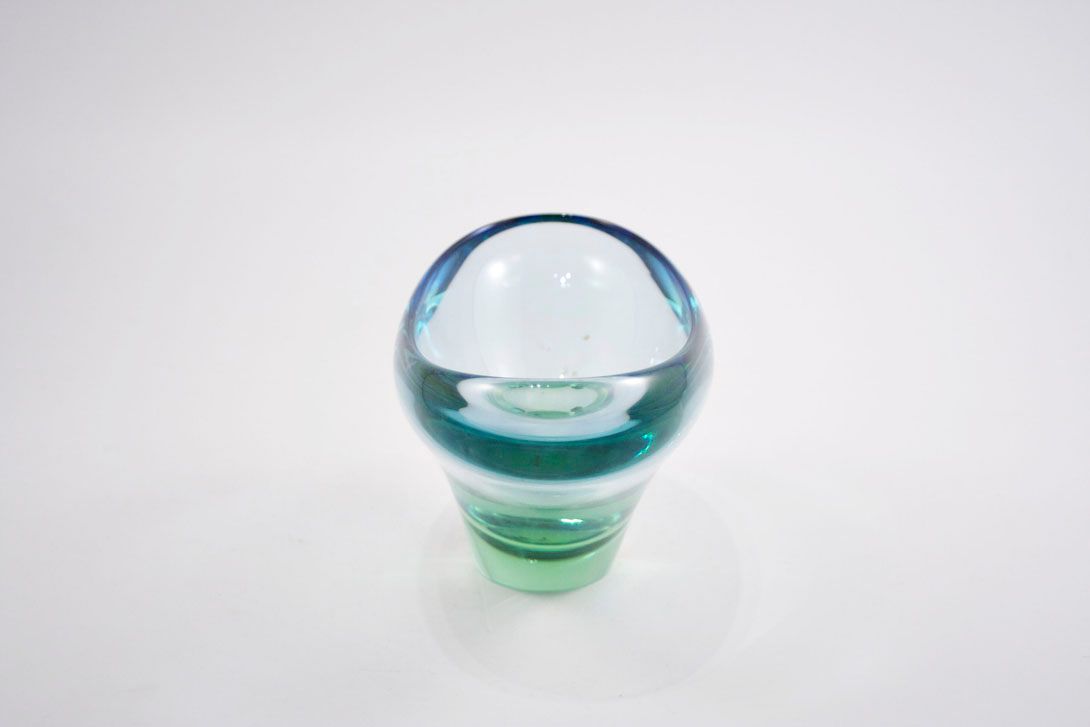 Foto Light Green/Blue Narrow Glass Bowl