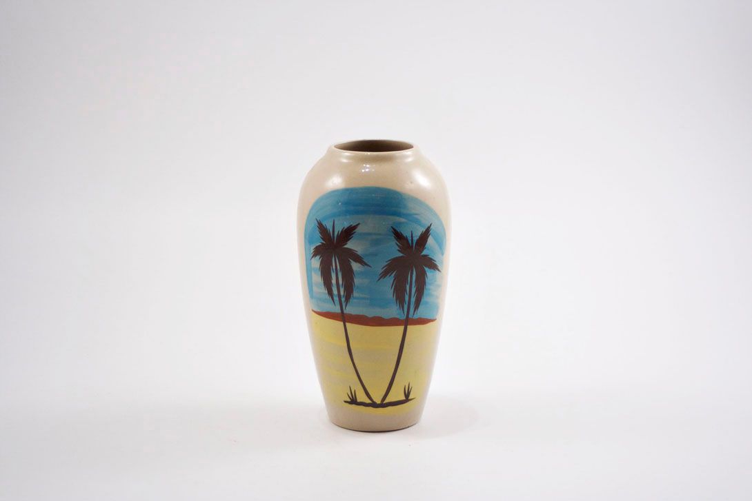 Foto Ceramic Vase with Palm Decor h27 B5