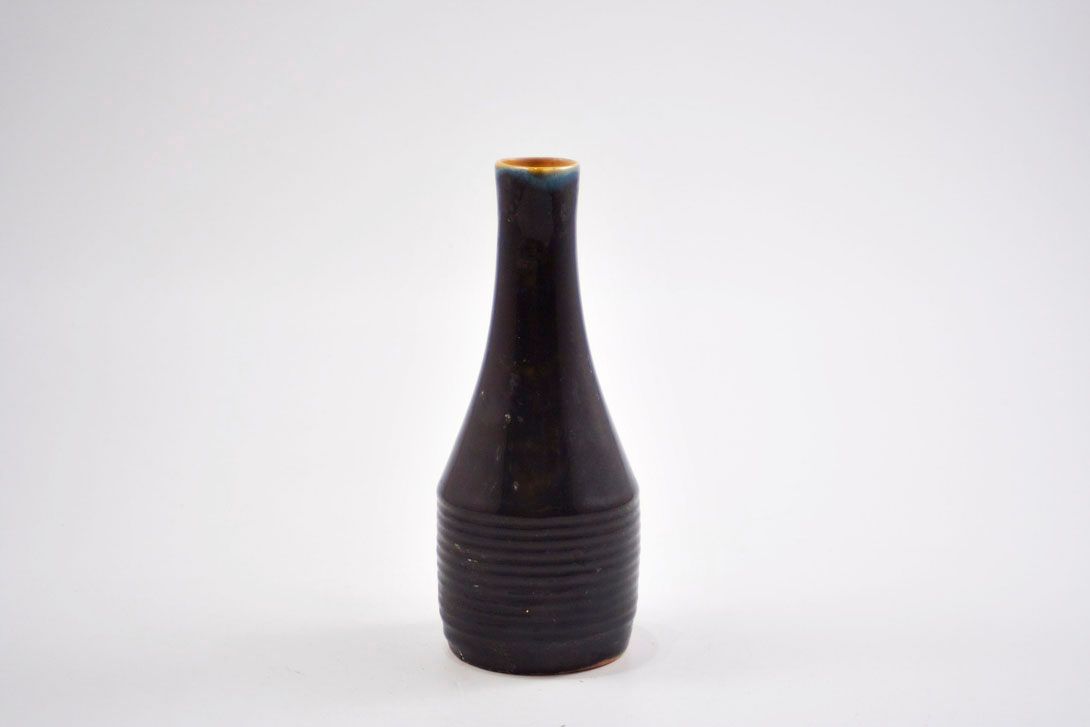 Foto Ceramic Jug Vase, Black/Yellow h20 B4