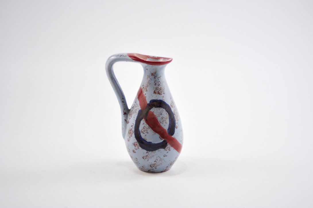 Foto Ceramic Jug Vase, Crossed out &#8220;O&#8221; h17 A5