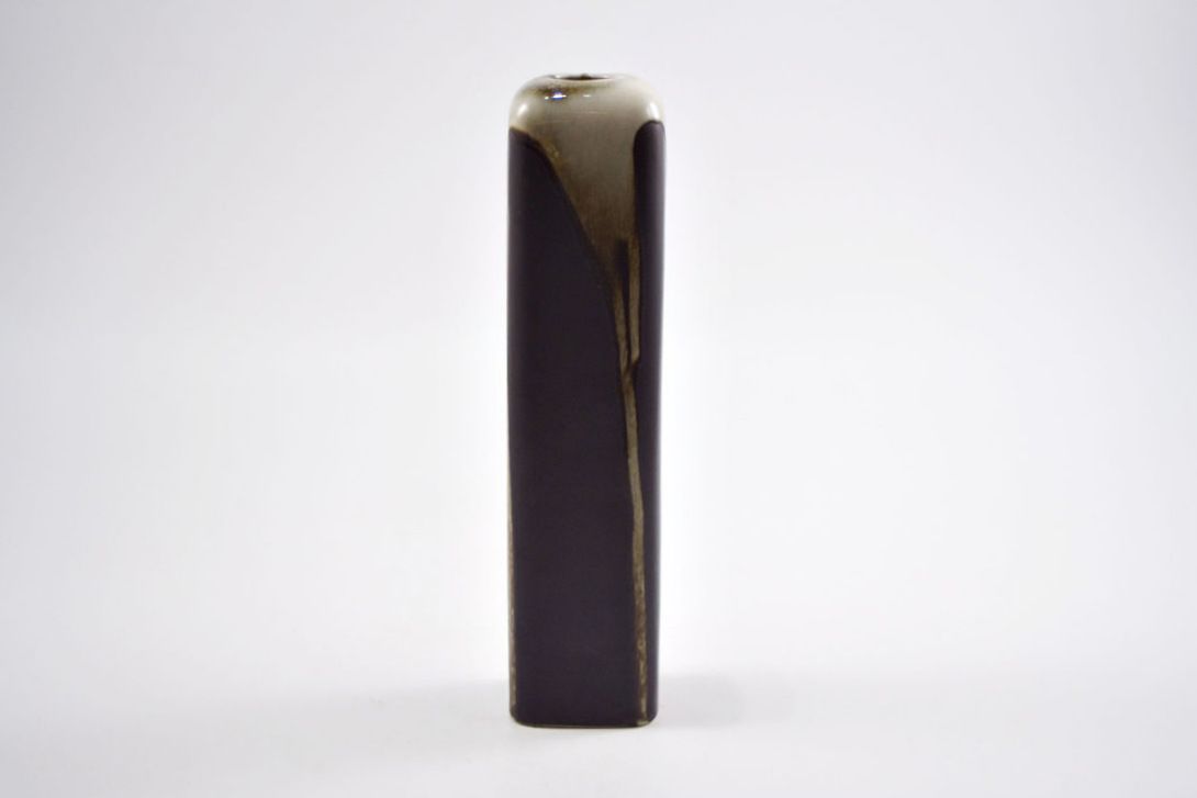 Foto Two Coloured Ceramic Vase Running Paint I h17 D6