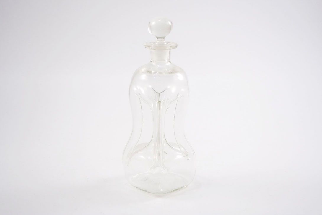 Foto Transparent Glass Carafe Homegaard Denmark 1955 h24