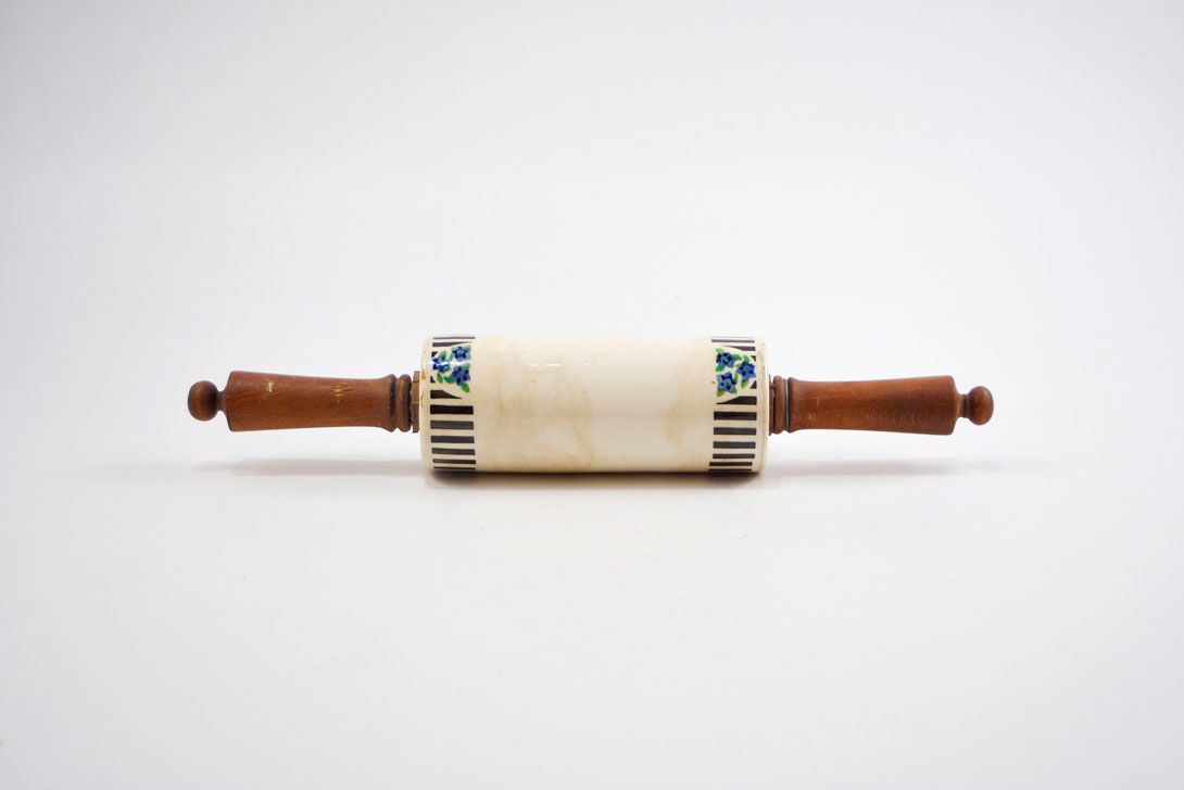 Foto Rolling Pin Wood and Porcelain