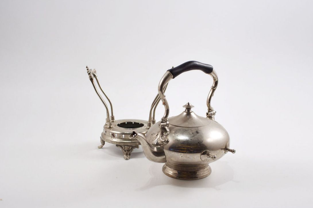 Foto Silver Metal Pot h30x26