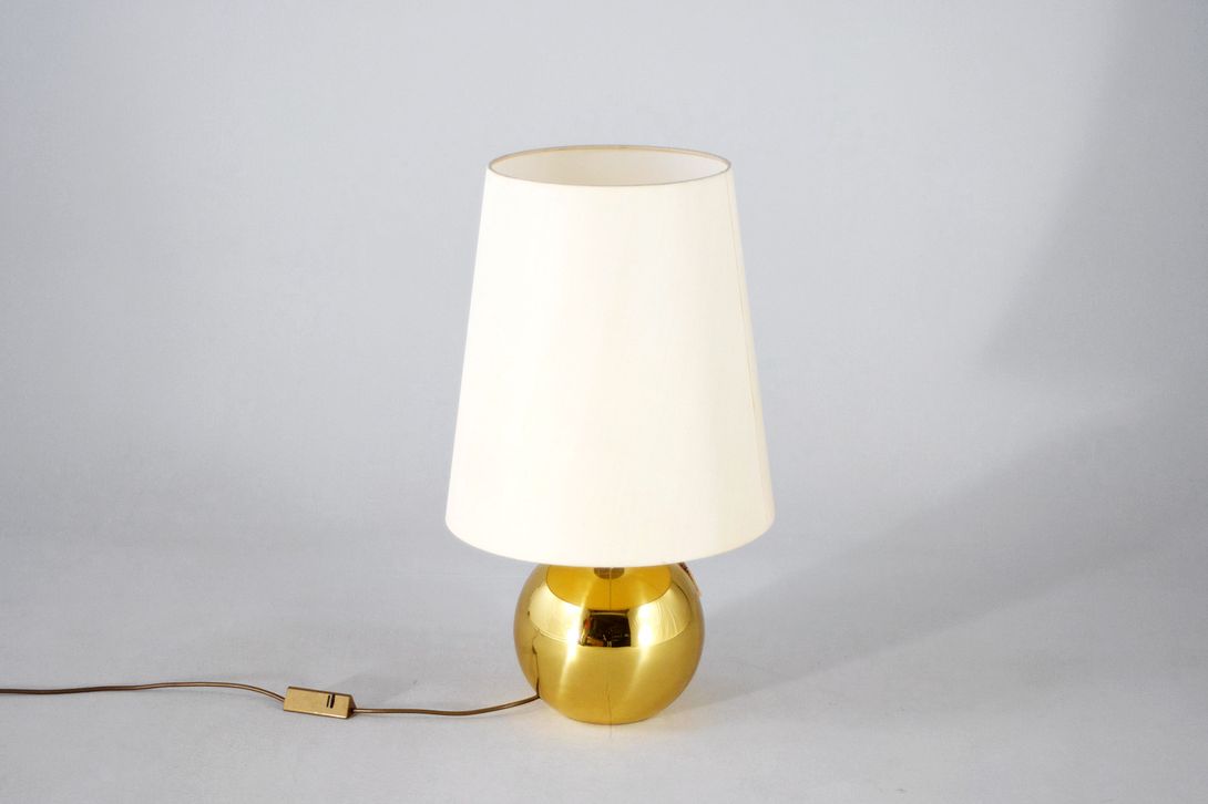 Foto Chichi Table Lamp Golden Ball France 1970 h72