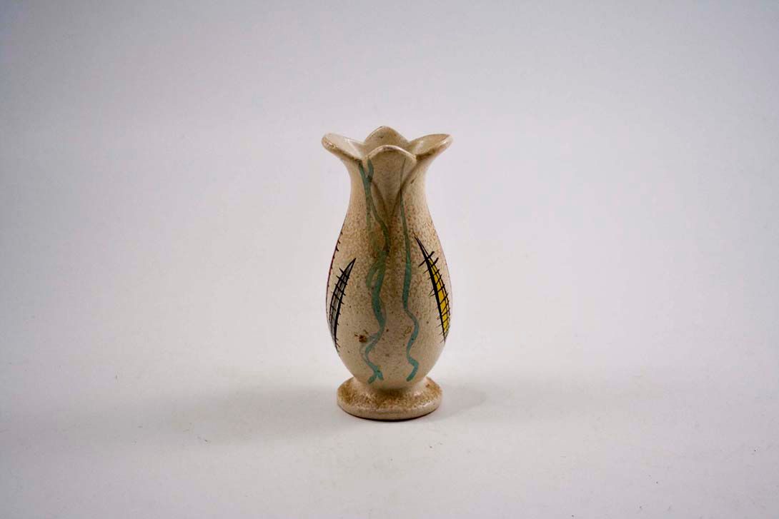 Foto Ceramic Table Vase, Beige h16 B6
