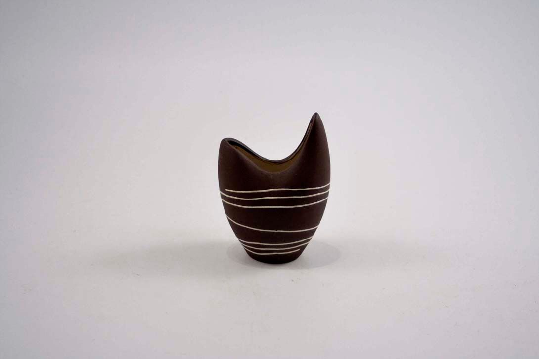 Foto Ceramic Table Vase, Brown/Beige h15 A6