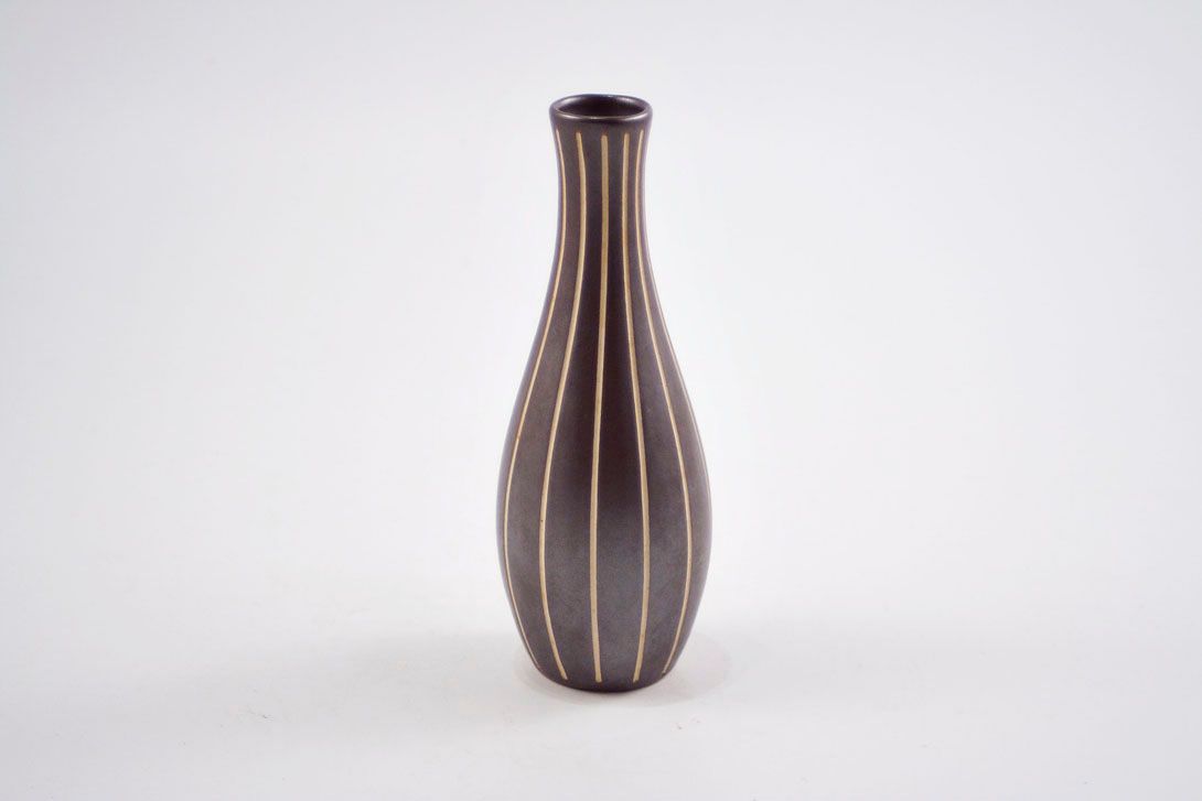 Foto Ceramic Jug Vase, Black with golden Lines A6