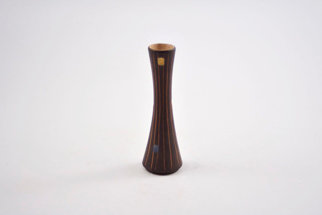 Foto Ceramic table Vase, Black, Lines &#038; Squares A6
