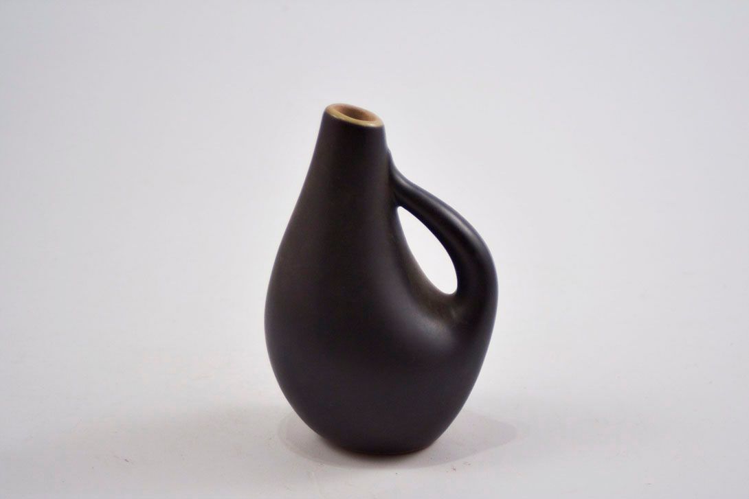 Foto Goose Shaped Ceramic Vase, Black h13 B6