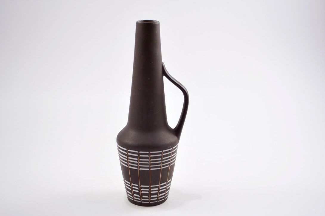 Foto Ceramic Jug Vase, Striped h30 B4