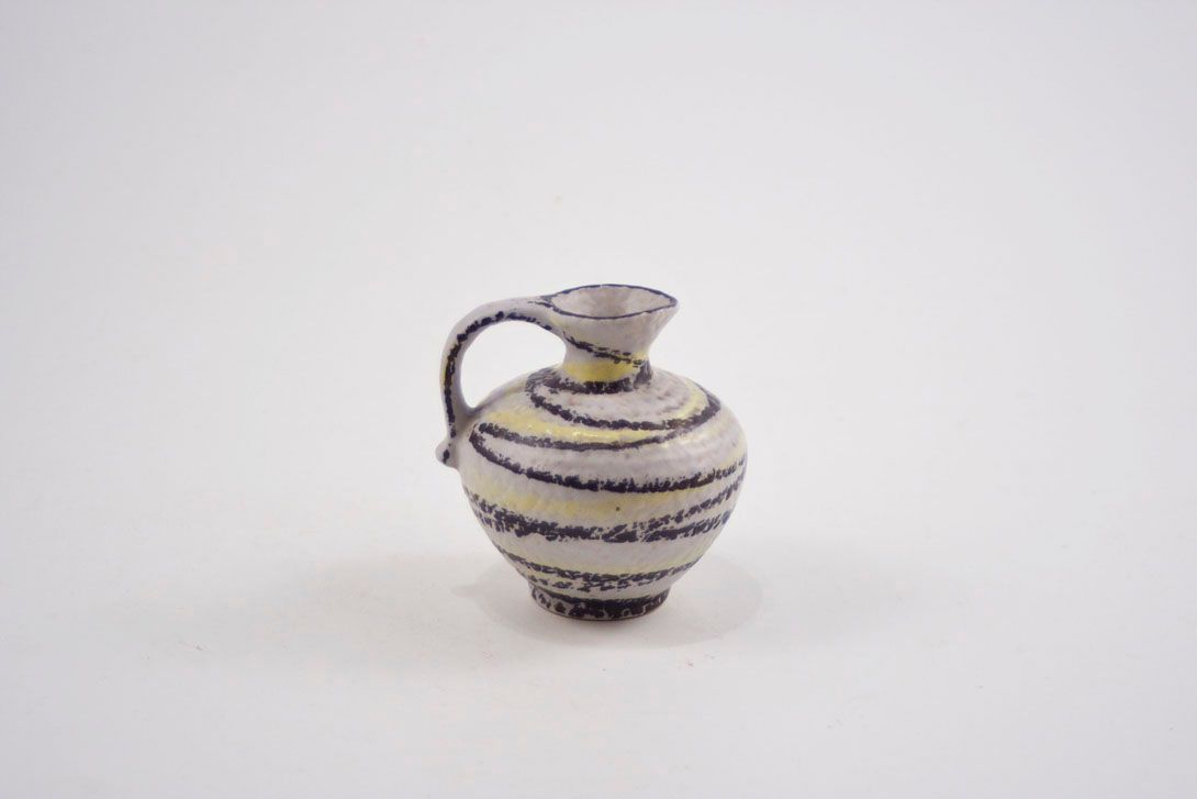 Foto Ceramic Jug Vase, Chalk Line Style h9 B5