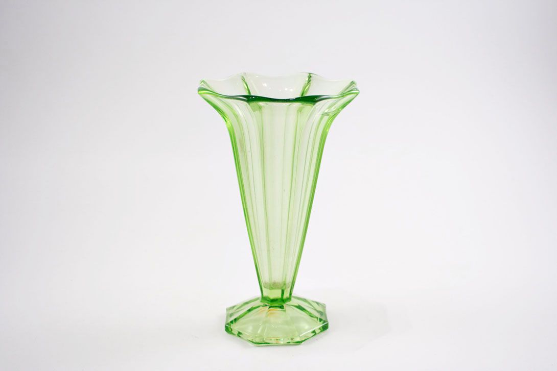 Foto Green Sundae Glass Vase h25
