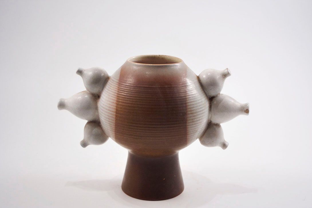 Foto Playful Ceramic Vase with Spikes ​h22 D5
