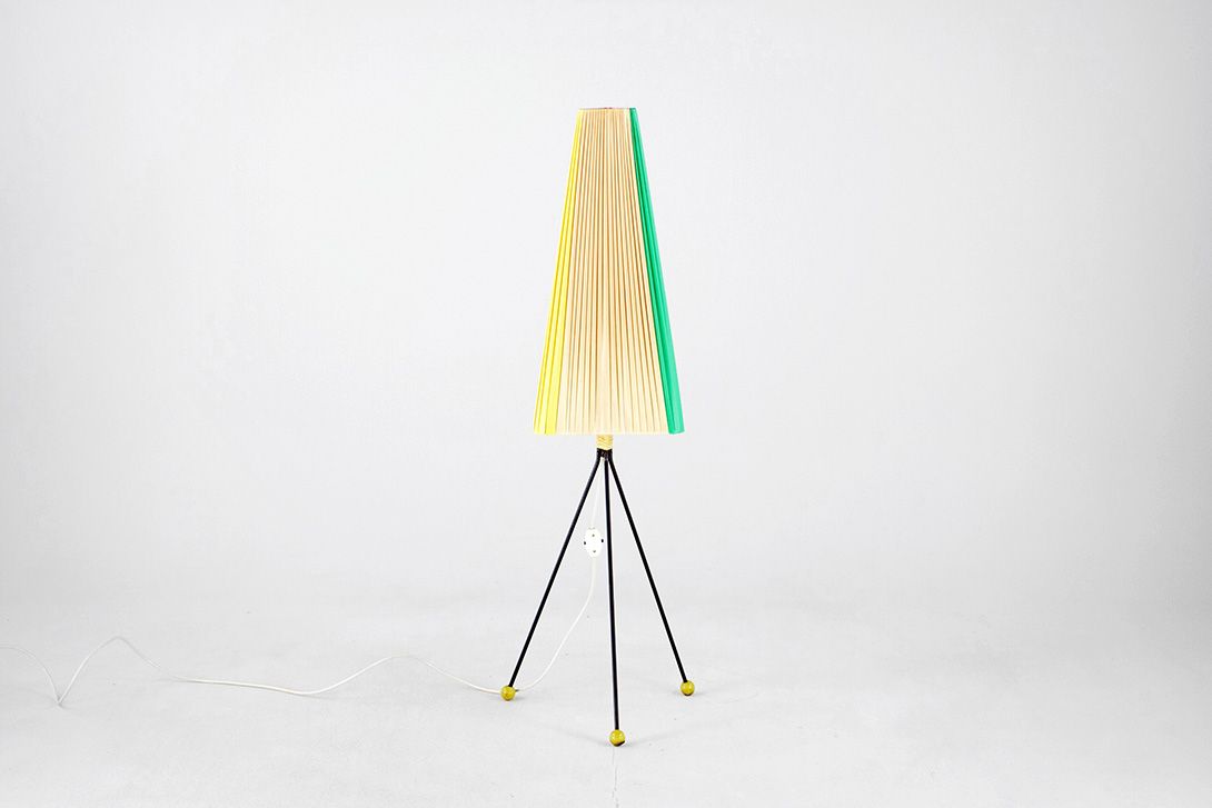 Foto Floor Lamp Tripod Plissée h118 G2
