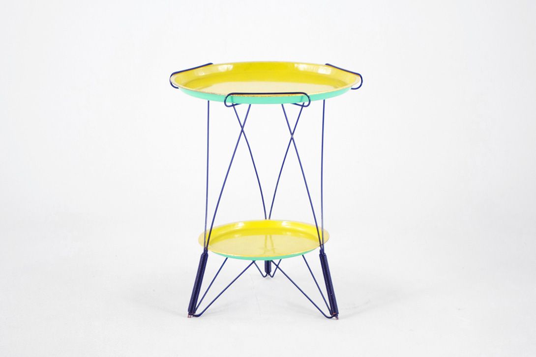 Foto Side Table Metal Hairpin Legs 1956 h58x46