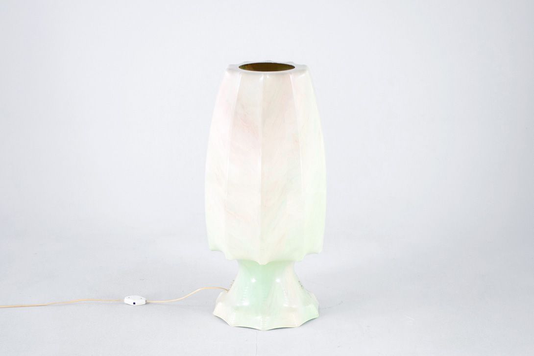 Foto Cream Colored Ilka Plast Cocoon Floor Lamp 1972 h82