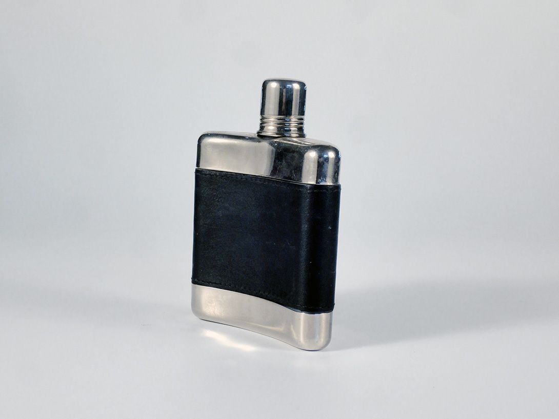 Foto Pocket Flask Leather/Metal